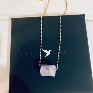 Pratt Daddy amethyst crystal necklace